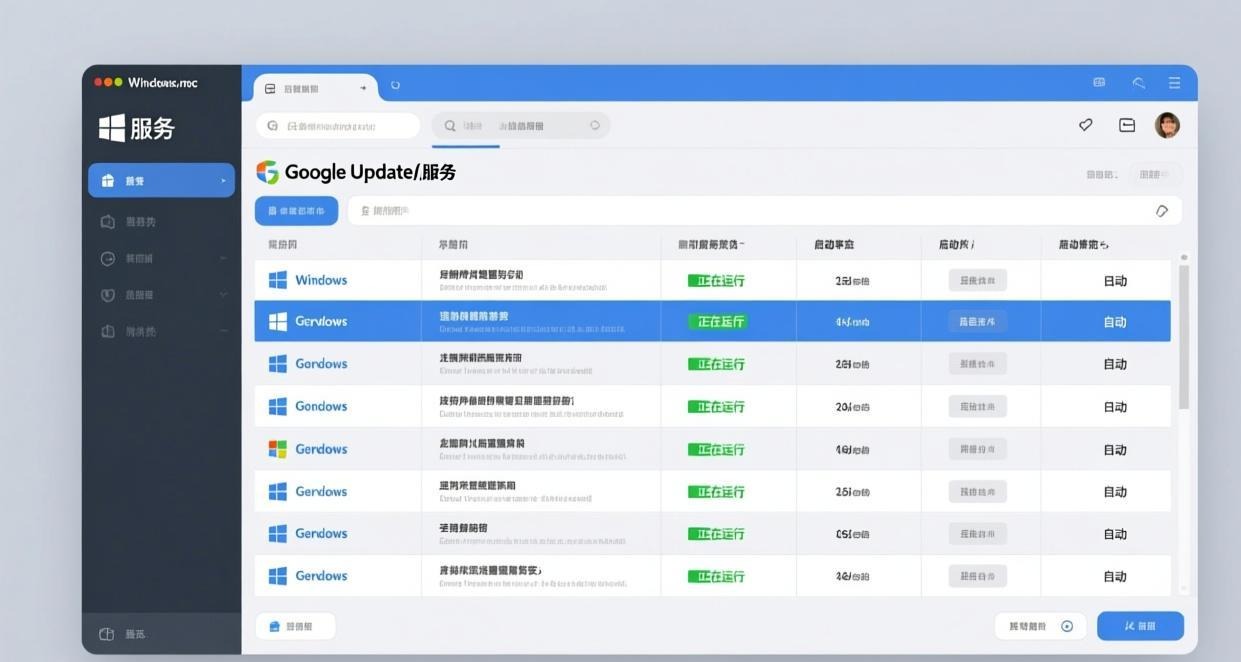 Windows 服务管理器停用 Google Update 服务