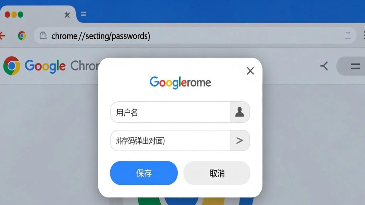 Chrome 密码自动填充弹窗截图