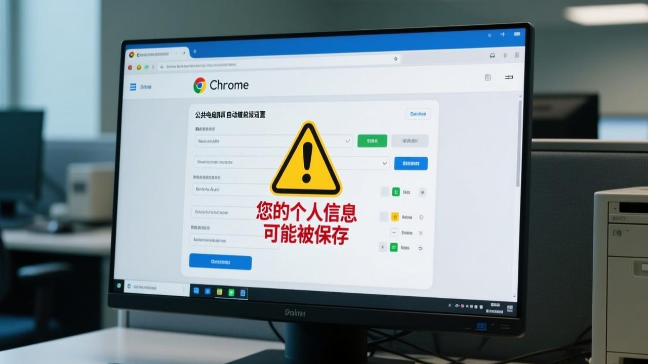 公共电脑上 Chrome 设置中的自动填充信息