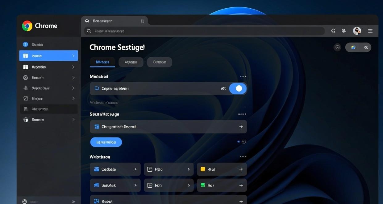 Chrome 深色模式设置界面