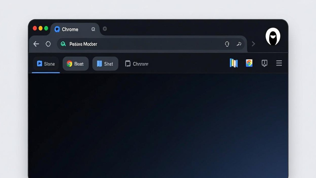 Chrome 隐私模式的窗口界面,注意窗口右上角的"隐私"图标,以及书签栏仍然可见