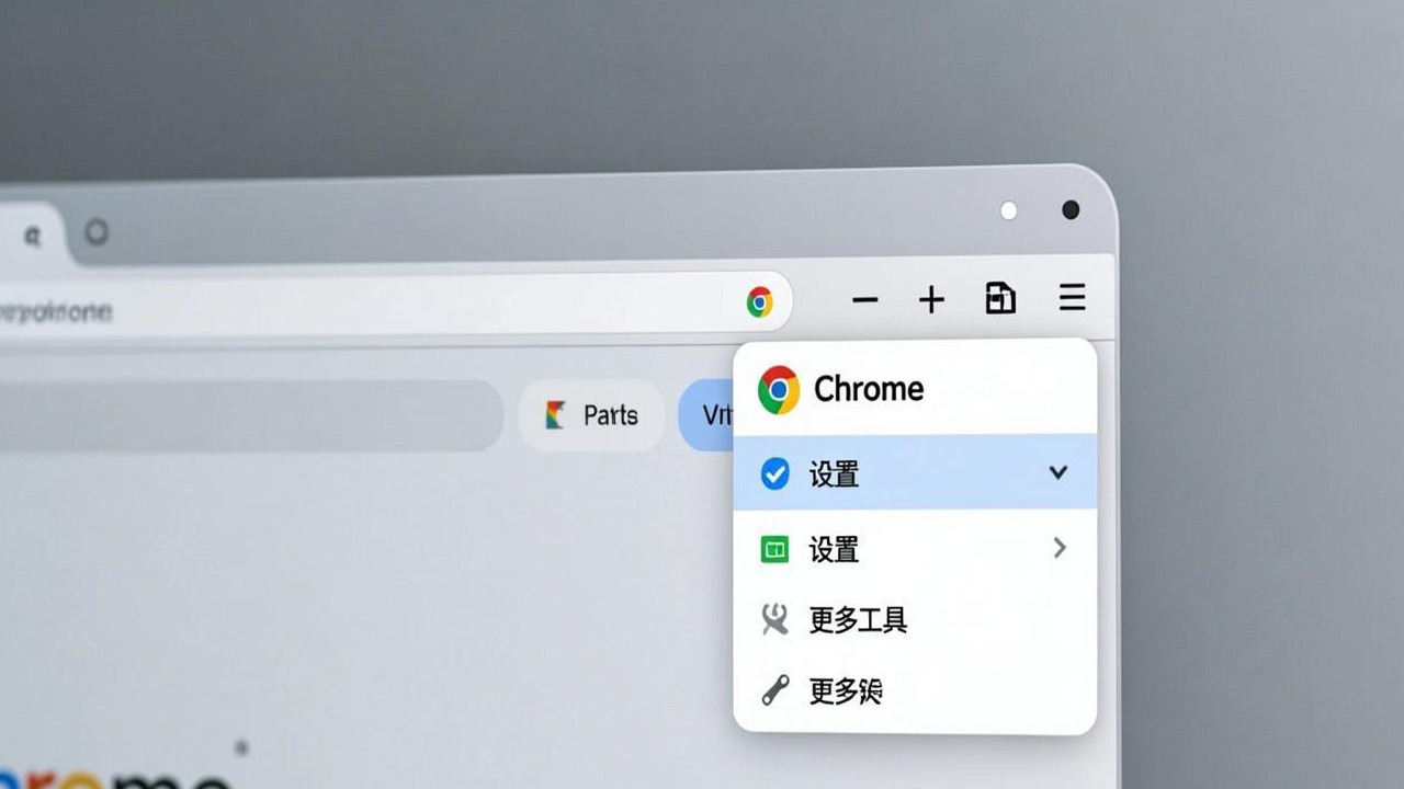 Chrome 右上角三点菜单截图