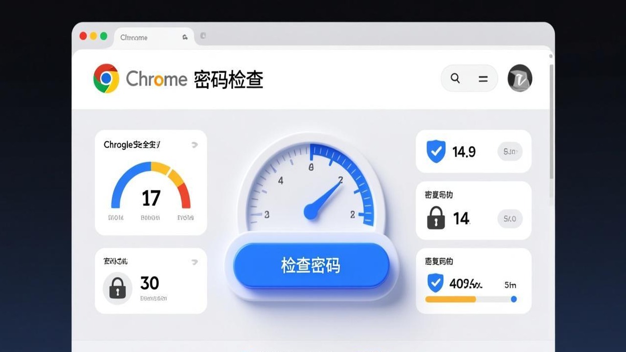 Chrome 密码泄露检查页面截图，显示检查密码按钮